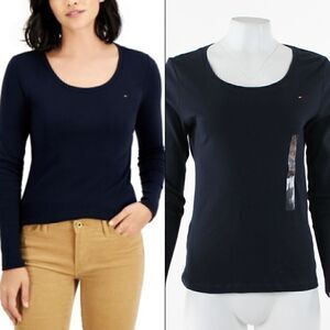 Tommy Hilfiger Tommy Hilfiger Scoop-Neck Solid Sky Captain
